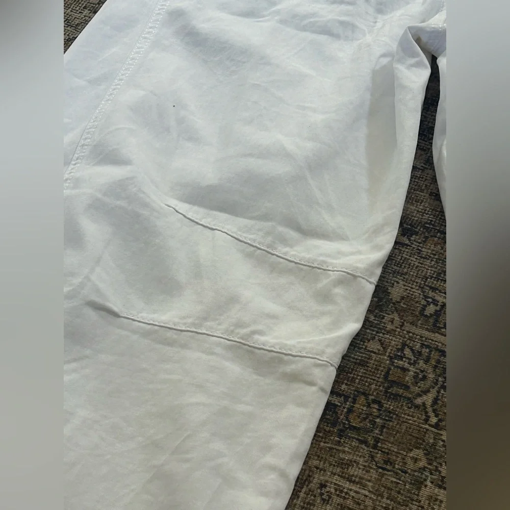 NWOT Amazon Bright White Barrel Denim Jeans